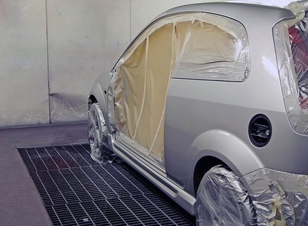 Auto body refinishing work at Orlando Auto Body