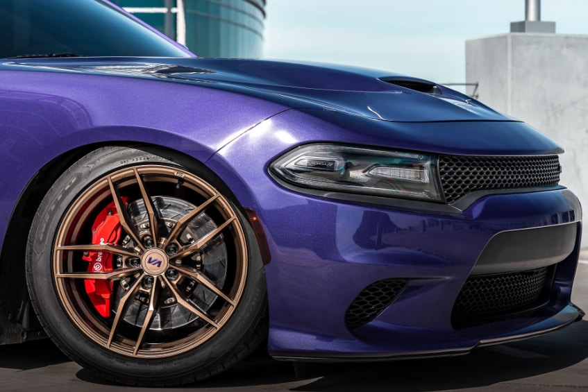 Chrysler vehicle receiving certified collision repair